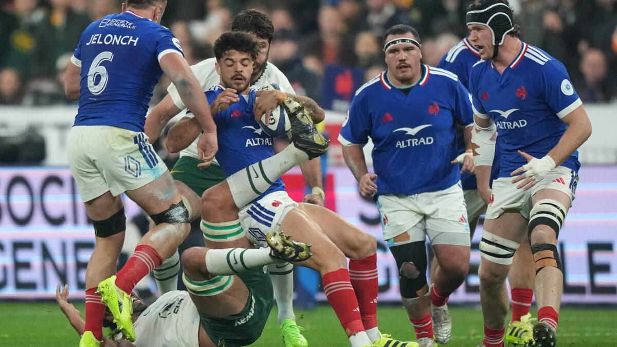 Rugby - La France sort victorieuse d’un match difficile face aux Fidji (34-21), mais ne se rassure pas. (AP)