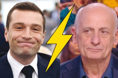 Jordan Bardella clashe Jean-Michel Aphatie: «Il a vendu moins de 2.000 livres. Il semble avoir un ressentiment contre ceux qui ont davantage de succès.» (AP,DR)