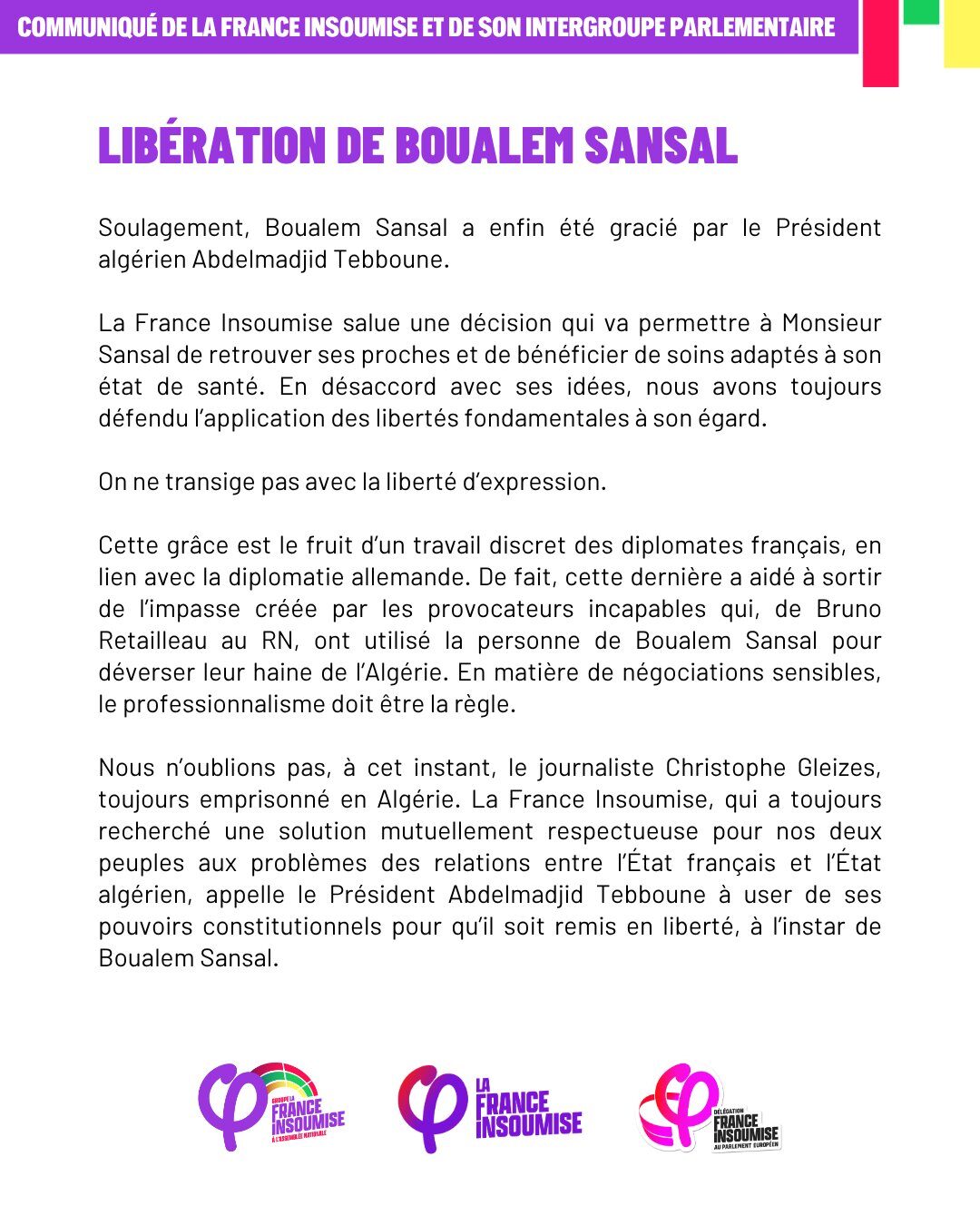 Une Libération Saluée Mais Une Incohérence Impossible À Ignorer