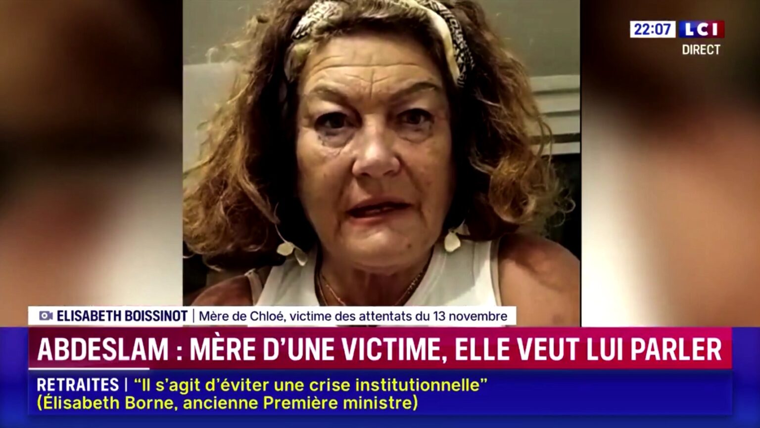 VIDÉO - Attentats du 13 novembre : la mère d’une victime veut rencontrer Salah Abdeslam pour affronter le regard du terroriste, pas pour lui pardonner. (LCI)