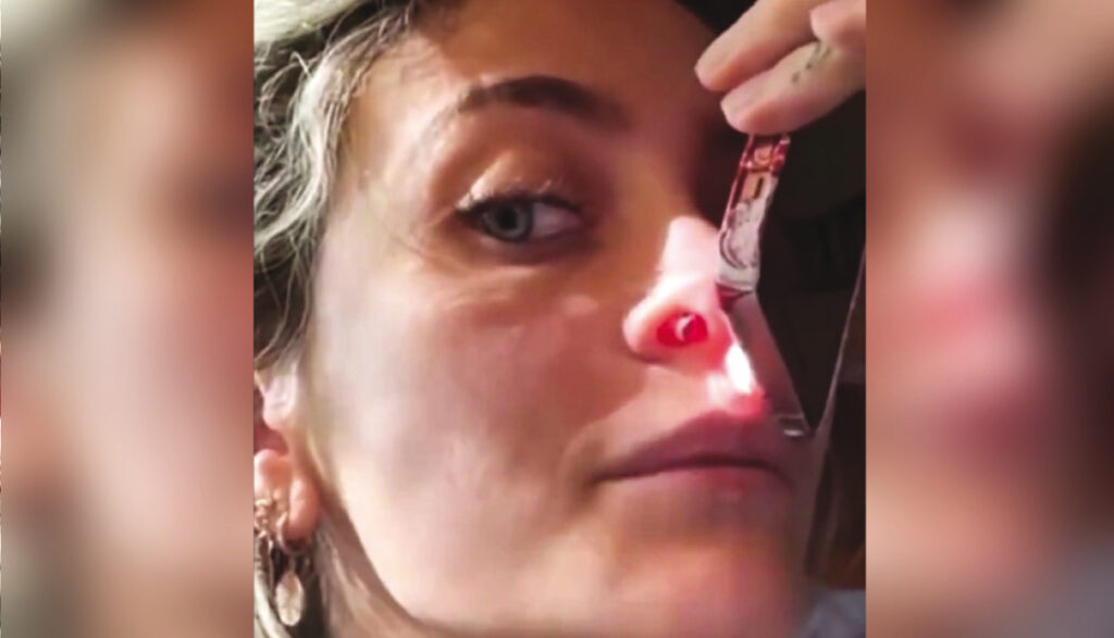 VIDÉO - Paris Jackson se confie sur les ravages de la cocaïne: "Ma cloison nasale est percée." (DR)