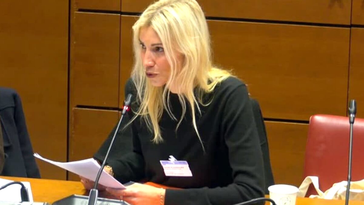 "Il tapait dans les murs, il m’a fracturé le nez." L'ex-Miss France Alexandra Rosenfeld raconte aux députés ce que Jean Imbert lui a fait subir. (DR)