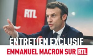 Emmanuel Macron sera demain matin sur RTL à 7h35 pour parler de la situation en Ukraine. (RTL)