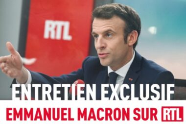Emmanuel Macron sera demain matin sur RTL à 7h35 pour parler de la situation en Ukraine. (RTL)