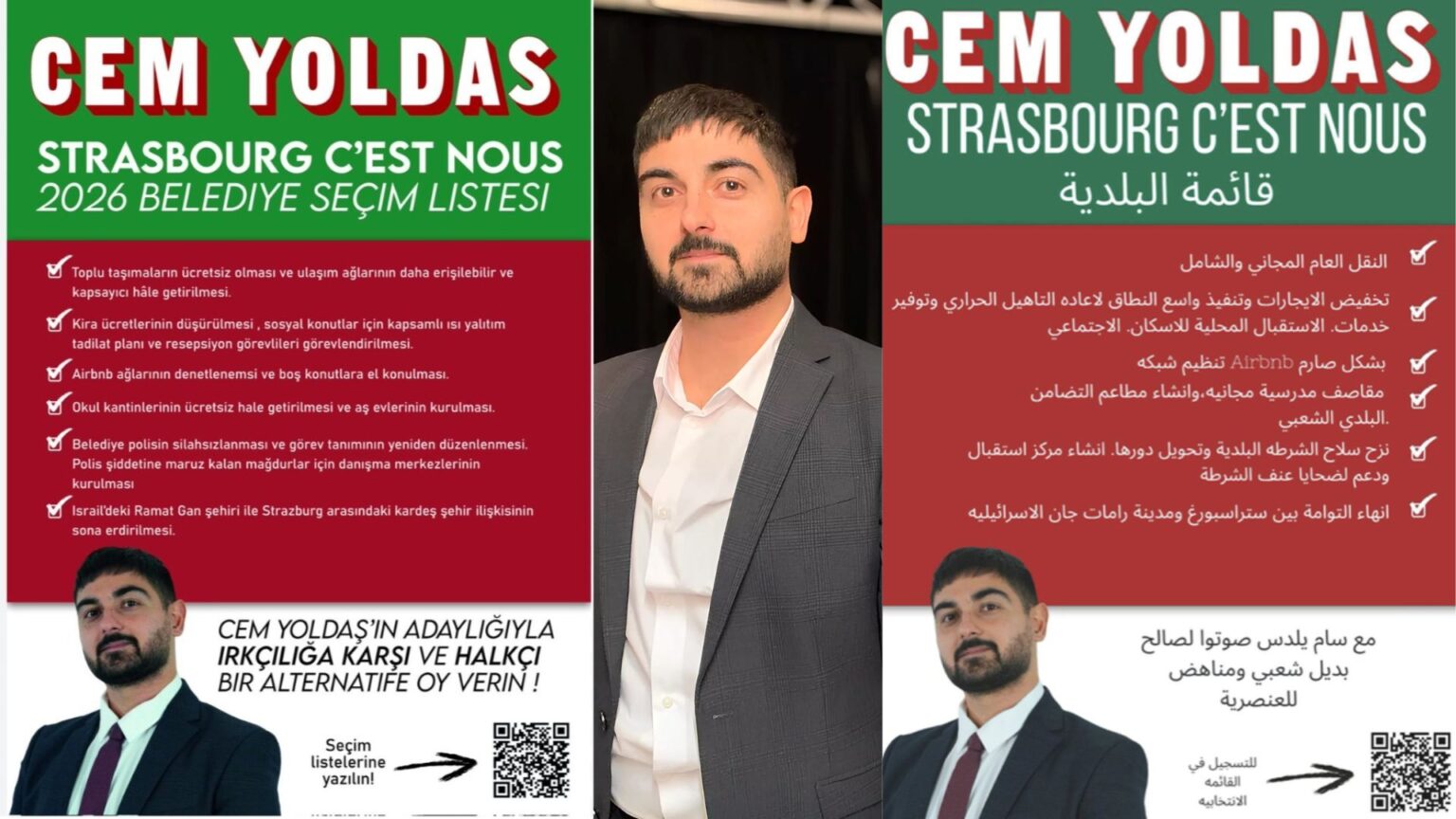 Cem Yoldas mise sur l’arabe et le turc pour sa campagne : Strasbourg bascule-t-elle dans l’islamo-gauchisme électoral ?