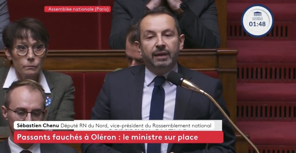 Assemblée nationale : sous le choc après l’annonce qu’Emma Vallain, collaboratrice RN, figure parmi les blessés graves, Sébastien Chenu interpelle le gouvernement