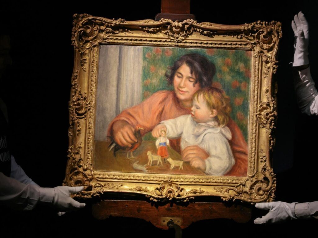 Un tableau rare de Renoir représentant son fils adjugé 1,68 million de dollars à Paris