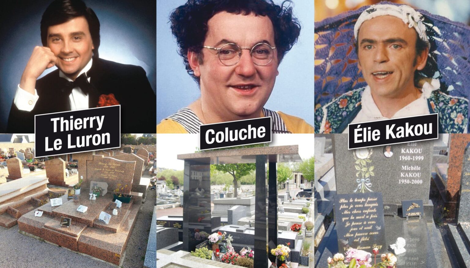SPÉCIAL TOUSSAINT - Tombes de stars, où sont enterrées vos célébrités préférées ? Épisode 6: les humoristes. (DR)