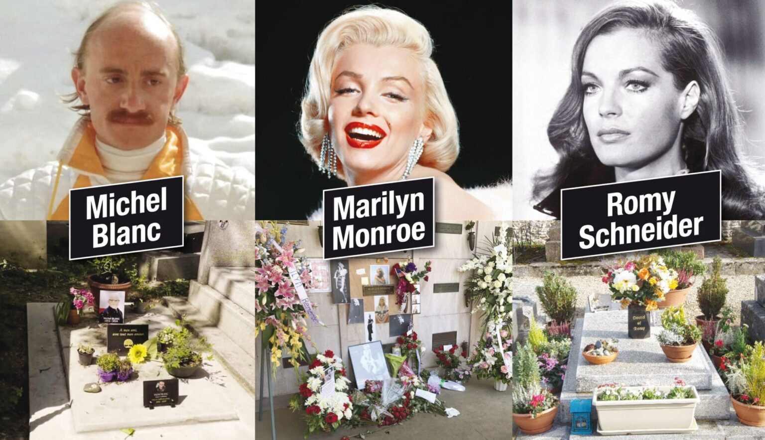SPÉCIAL TOUSSAINT - Tombes de stars, où sont enterrées vos célébrités préférées ? Épisode 5: les acteurs (suite et fin). (DR)