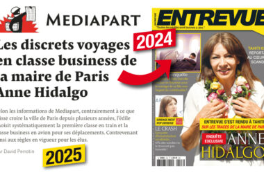 Voyages d'Anne Hidalgo en classe business: Mediapart confirme (sans nous citer) les révélations d'Entrevue publiées en janvier 2024. La défense de la maire de Paris de plus en plus fragilisée