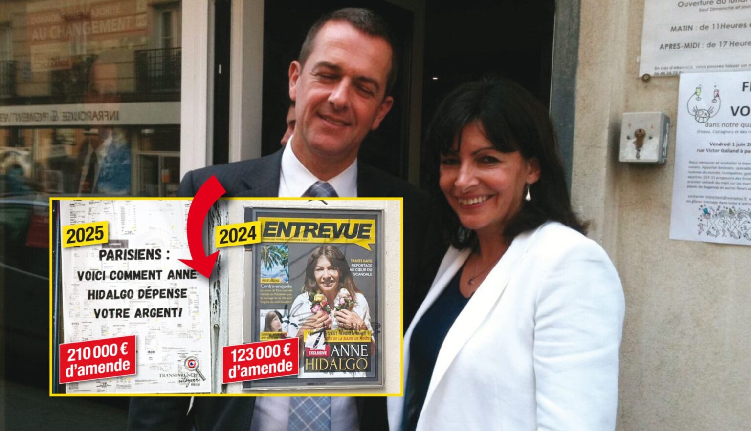 Scandale Anne Hidalgo - Les amendes infligées à Transparence citoyenne et Entrevue ont été signées par des militants PS/PRG proches de la maire de Paris. (DR)