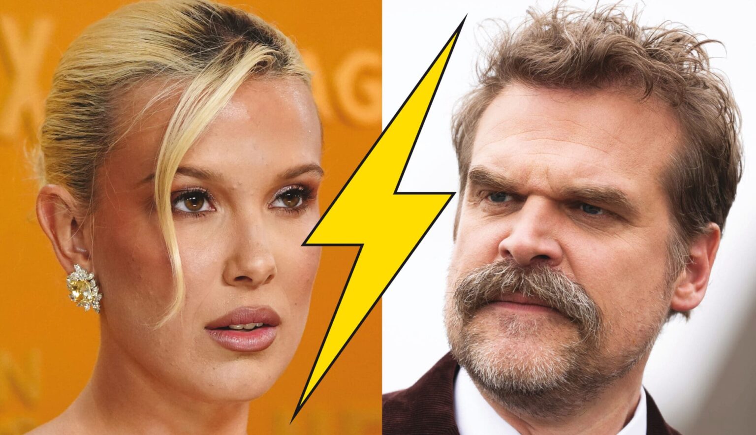 Stranger Things, le scandale: Millie Bobby Brown accuse David Harbour, qui joue son père dans la série, de harcèlement. (AP,DR)