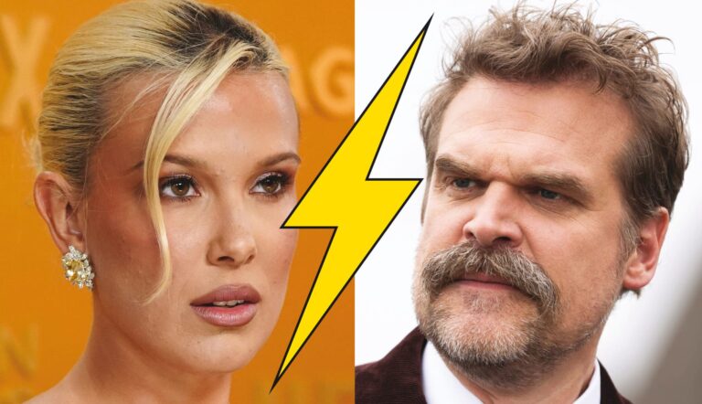 Stranger Things, le scandale: Millie Bobby Brown accuse David Harbour, qui joue son père dans la série, de harcèlement. (AP,DR)
