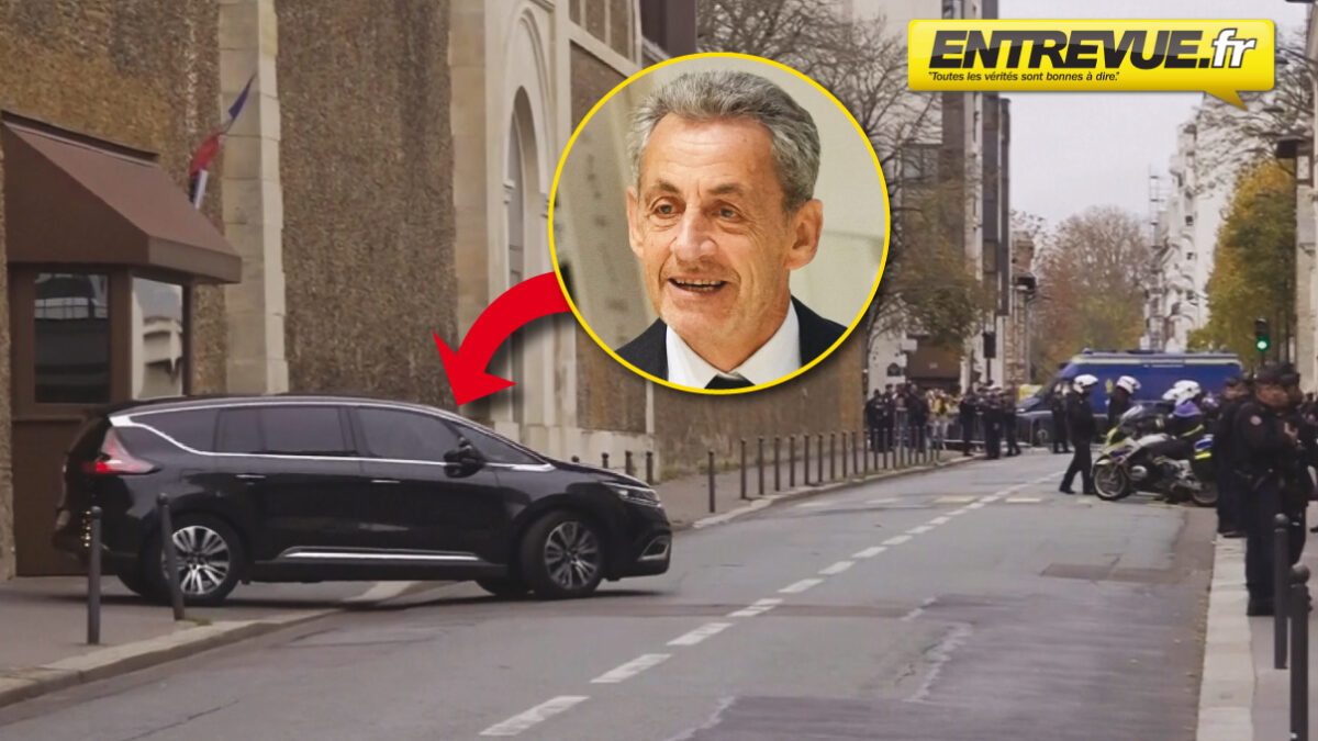 VIDÉO - Nicolas Sarkozy a quitté la prison de la Santé après la décision de la cour d'appel de paris de le remettre en liberté. (AP,DR)