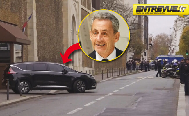 VIDÉO - Nicolas Sarkozy a quitté la prison de la Santé après la décision de la cour d'appel de paris de le remettre en liberté