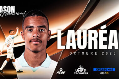 L’attaquant de l’OM Mason Greenwood élu joueur du mois d’octobre en Ligue 1