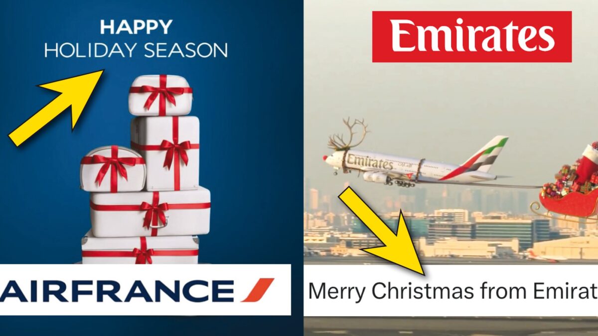 Polémique: Air France refuse de souhaiter «Joyeux Noël», tandis qu’Emirates l’affiche fièrement. (Entrevue)