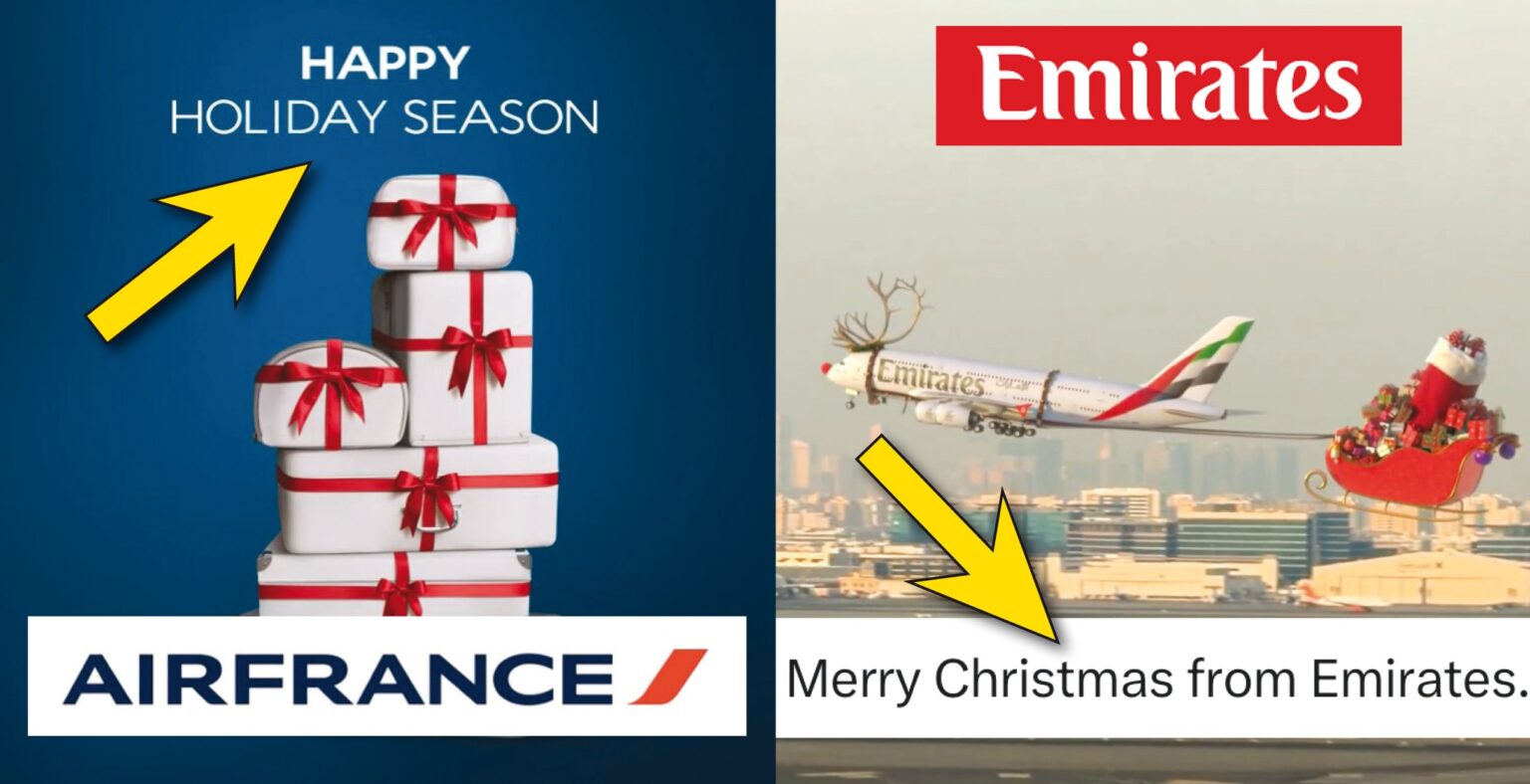 Polémique: Air France refuse de souhaiter «Joyeux Noël», tandis qu’Emirates l’affiche fièrement. (Entrevue)
