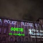 Fête des Lumières à Lyon – le collectif Les Soulèvements de la Terre revendique des projections anti-police