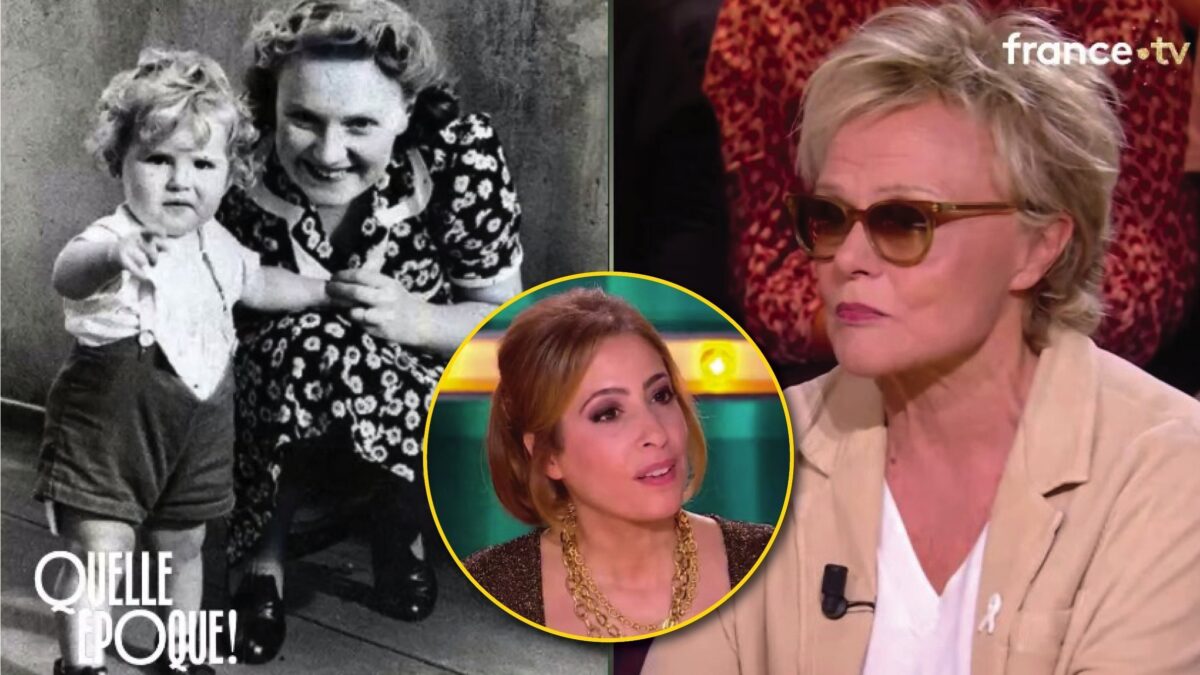 Nouvelle énorme bourde de Léa Salamé face à Muriel Robin. La journaliste présente une photo d'enfance de l'humoriste, sauf que l'enfant n'est pas Muriel Robin, et qu'en plus, c'est un garçon ! (France 2, Entrevue)