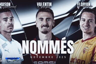Ligue 1 - Greenwood, Thauvin et Rongier nommés  pour le trophée UNFP du joueur du mois de novembre