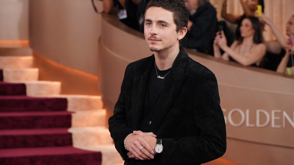 Insolite - Timothée Chalamet: "Pour que 2026 soit parfaite, il faudra que Saint-Étienne remonte en Ligue 1 la saison prochaine." (AP)