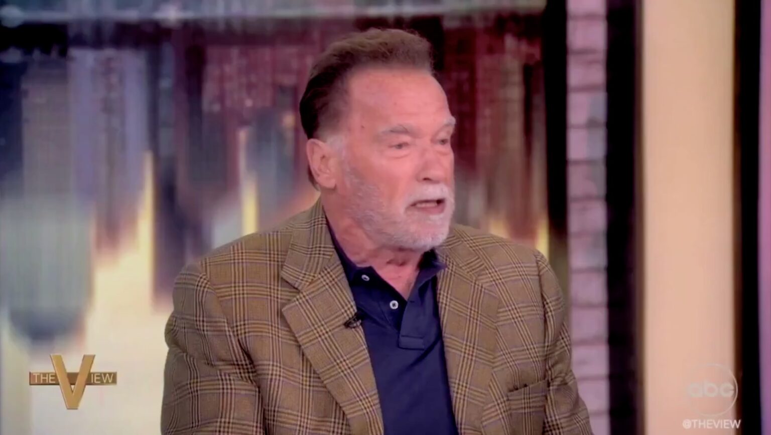 "I'm an immigrant, but you have to do things legally." Arnold Schwarzenegger defends Trump's police. (ABC)