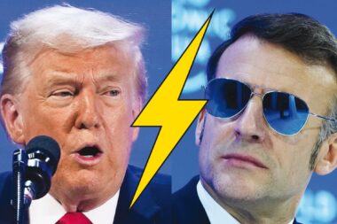 Trump se moque de Macron: "J'ai vu Emmanuel Macron avec ses magnifiques lunettes. Il faisait le dur!"