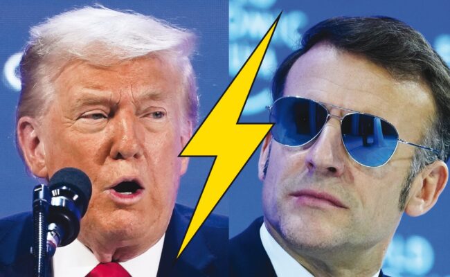 Trump se moque de Macron: "J'ai vu Emmanuel Macron avec ses magnifiques lunettes. Il faisait le dur!"