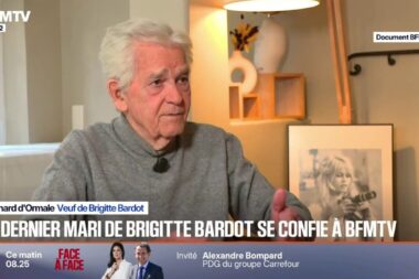 "Elle me disait: J’en ai marre, je veux partir…" Le mari de Brigitte Bardot, Bernard d’Ormale, raconte les derniers instants de sa femme