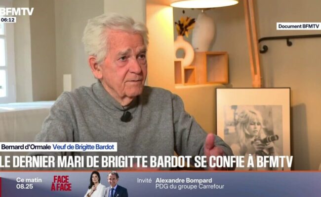 "Elle me disait: J’en ai marre, je veux partir…" Le mari de Brigitte Bardot, Bernard d’Ormale, raconte les derniers instants de sa femme