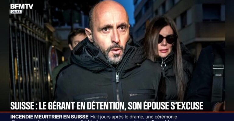 Crans-Montana: le dégoût ! Le propriétaire du Constellation charge les clients et les employés. (Capture d'écran BFMTV)