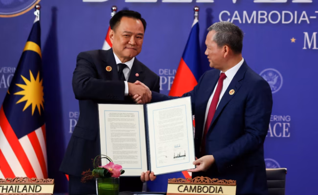 Washington débloque 45 millions de dollars pour consolider la paix entre le Cambodge et la Thaïlande