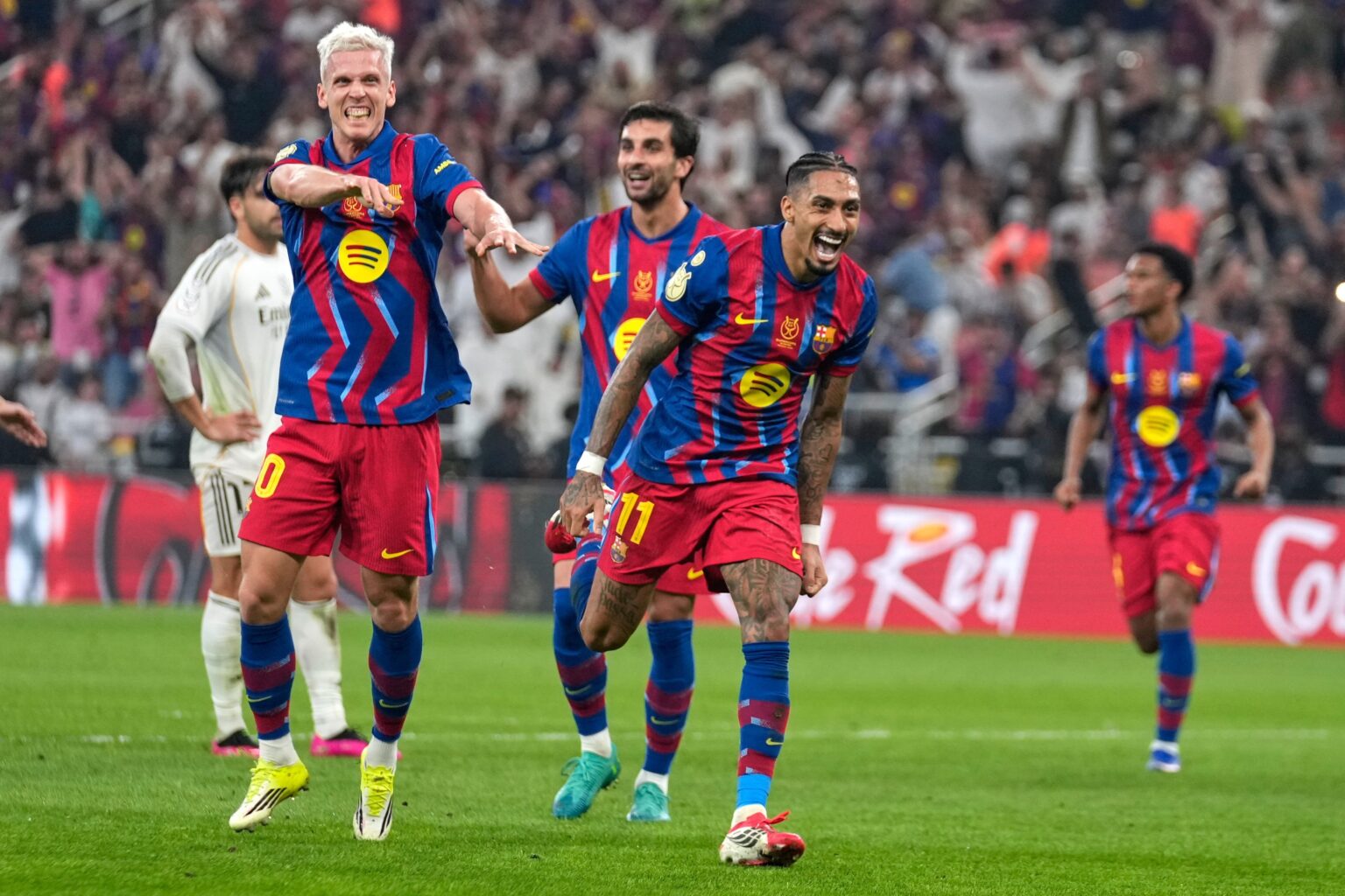 — Le FC Barcelone remporte la Supercoupe d’Espagne face au Real Madrid de Mbappé, après un Clasico spectaculaire