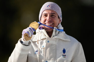 JO - Quentin Fillon Maillet champion olympique de biathlon (sprint)