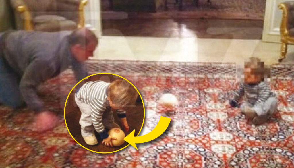 Le dégoût ! Des photos du prince Andrew jouant avec un enfant et un ballon en forme de sein. (TMZ, Entrevue)