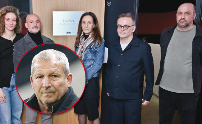 RMC rend hommage à Rolland Courbis en rebaptisant un studio de son nom. (AP, RMC)