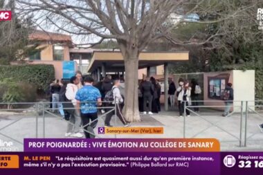 Sanary‑sur‑Mer: la professeure poignardée garde un pronostic vital engagé, l’élève de 14 ans en garde à vue. (Capture d'écran RMC Story)