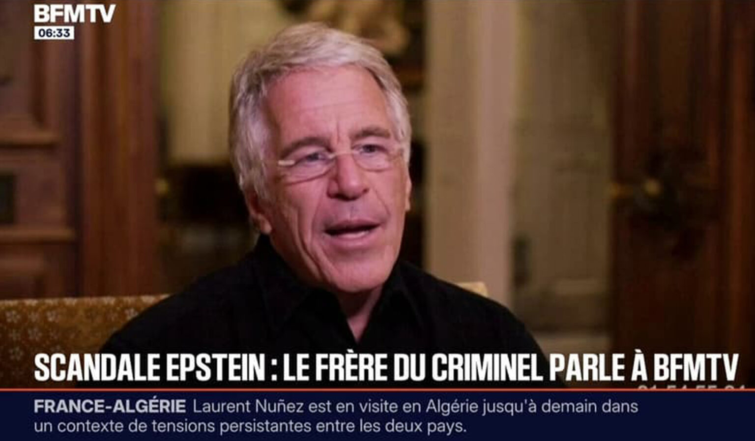 Epstein : son frère affirme de nouveau qu'il a été assassiné. (BFMTV)