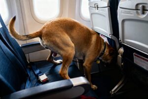 Laisser son chien libre dans un avion peut coûter très cher 