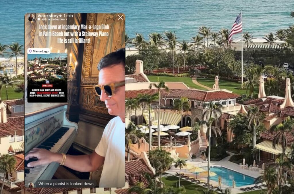 «Tout va bien, nous sommes en sécurité.» Omar Harfouch, confiné à Mar‑a‑Lago pendant l’intrusion d’un homme armé, témoigne sur Instagram