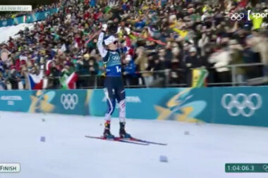 JO - Médaille d’or pour la France dans le relais mixte de biathlon