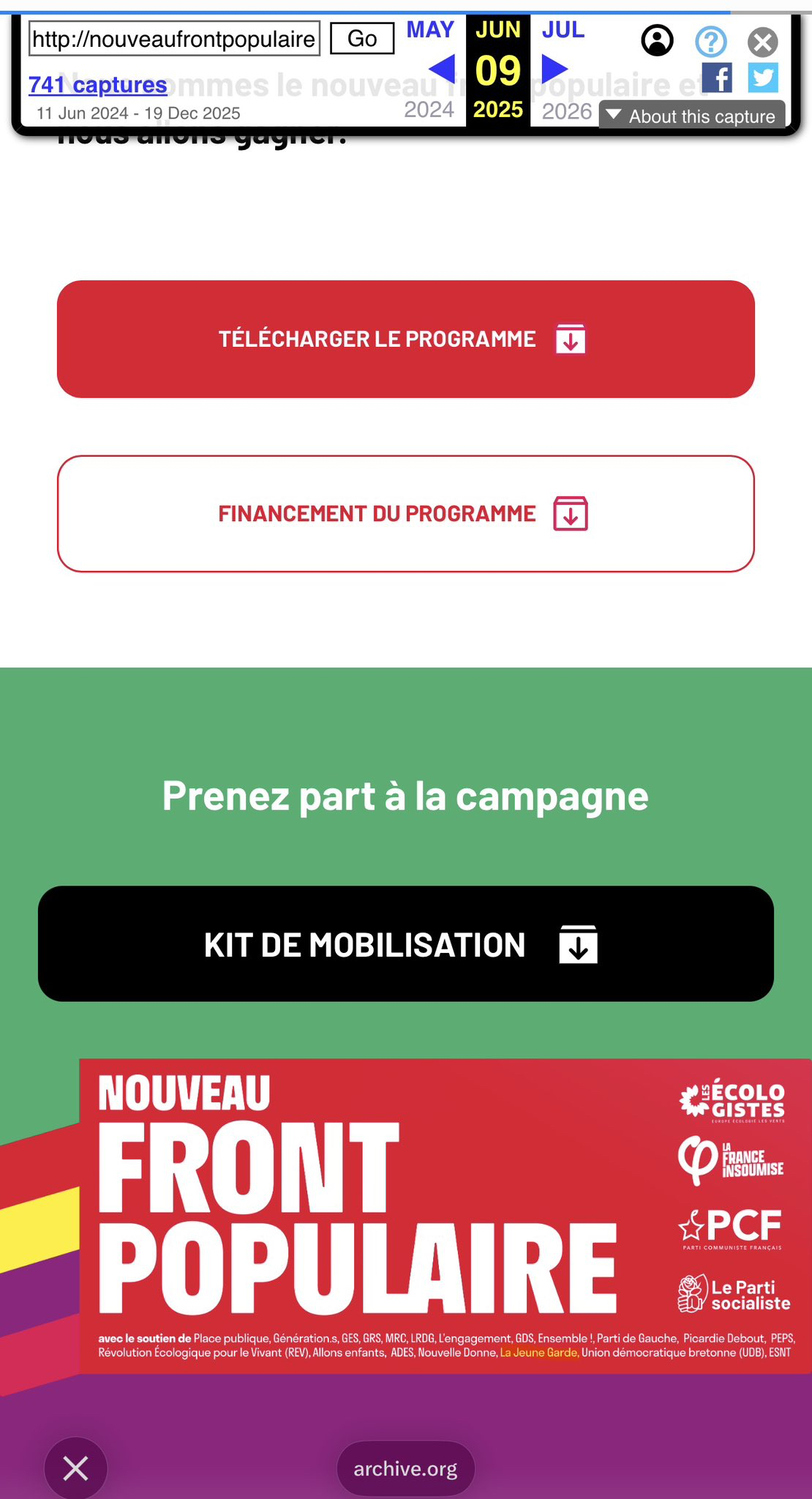 Mort De Quentin : Le Nouveau Front Populaire Efface Son Site Internet Pour Tenter De Dissimuler Son Soutien Très Puissant À La Jeune Garde