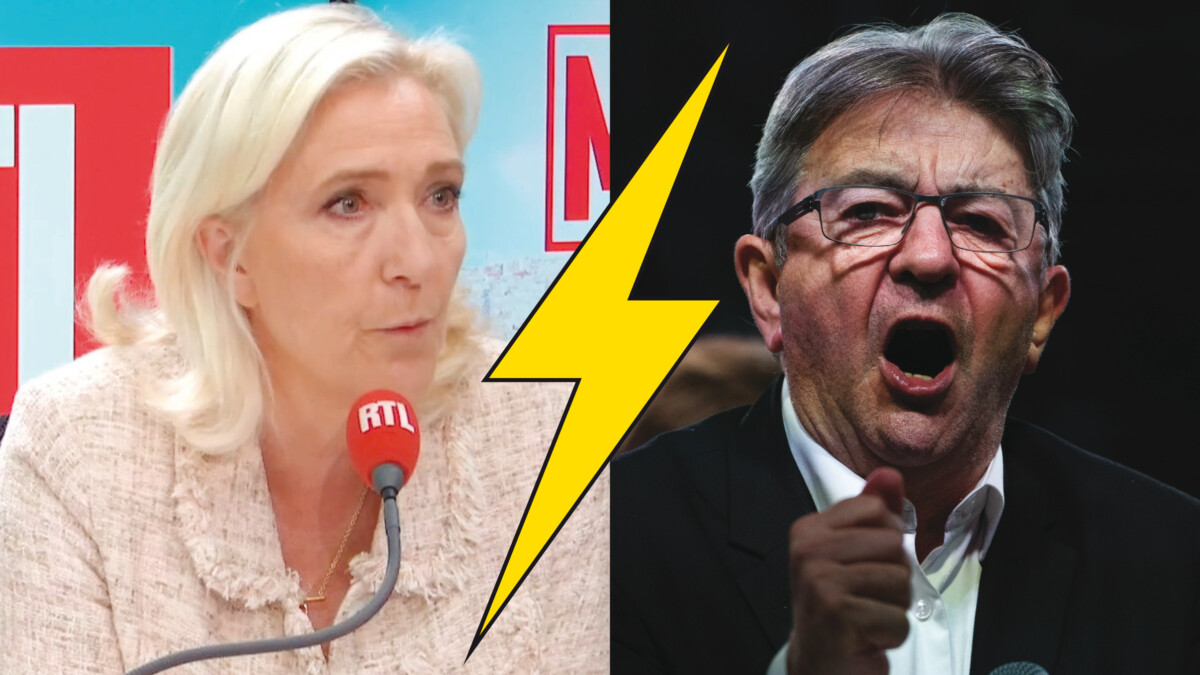 Pour Marine Le Pen, les propos de Jean-Luc Mélenchon sont bien pires que ceux reprochés à son père, Jean-Marie Le Pen. (DR, Entrevue)
