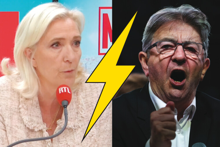 Pour Marine Le Pen, les propos de Jean-Luc Mélenchon sont bien pires que ceux reprochés à son père, Jean-Marie Le Pen. (DR, Entrevue)