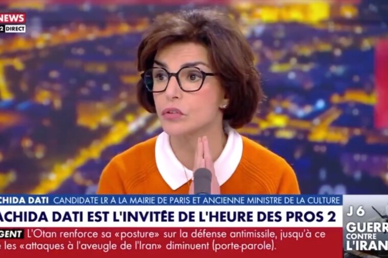 Municipales à Paris : Rachida Dati exclut toute alliance avec Sarah Knafo. (CNews)