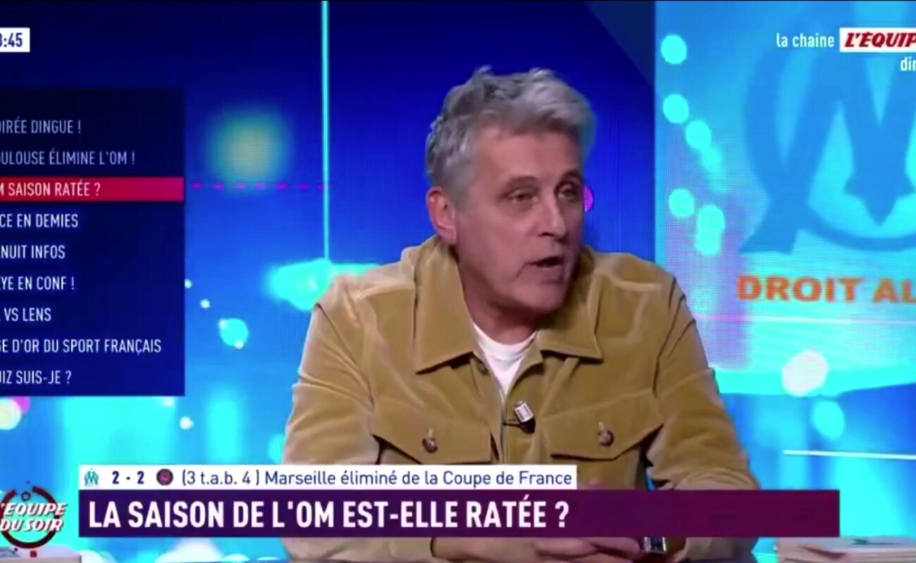 VIDÉO - Éric Blanc :  «L'OM, c'est comme une strip-teaseuse. Tu ne sais pas si elle va enlever le haut ou le bas en premier, mais elle termine à poil.» 