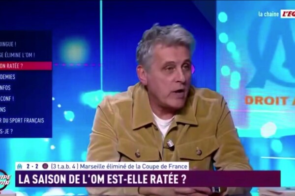 VIDÉO - Éric Blanc :  "L'OM, c'est comme une strip-teaseuse. Tu ne sais pas si elle va enlever le haut ou le bas en premier, mais elle termine à poil." 