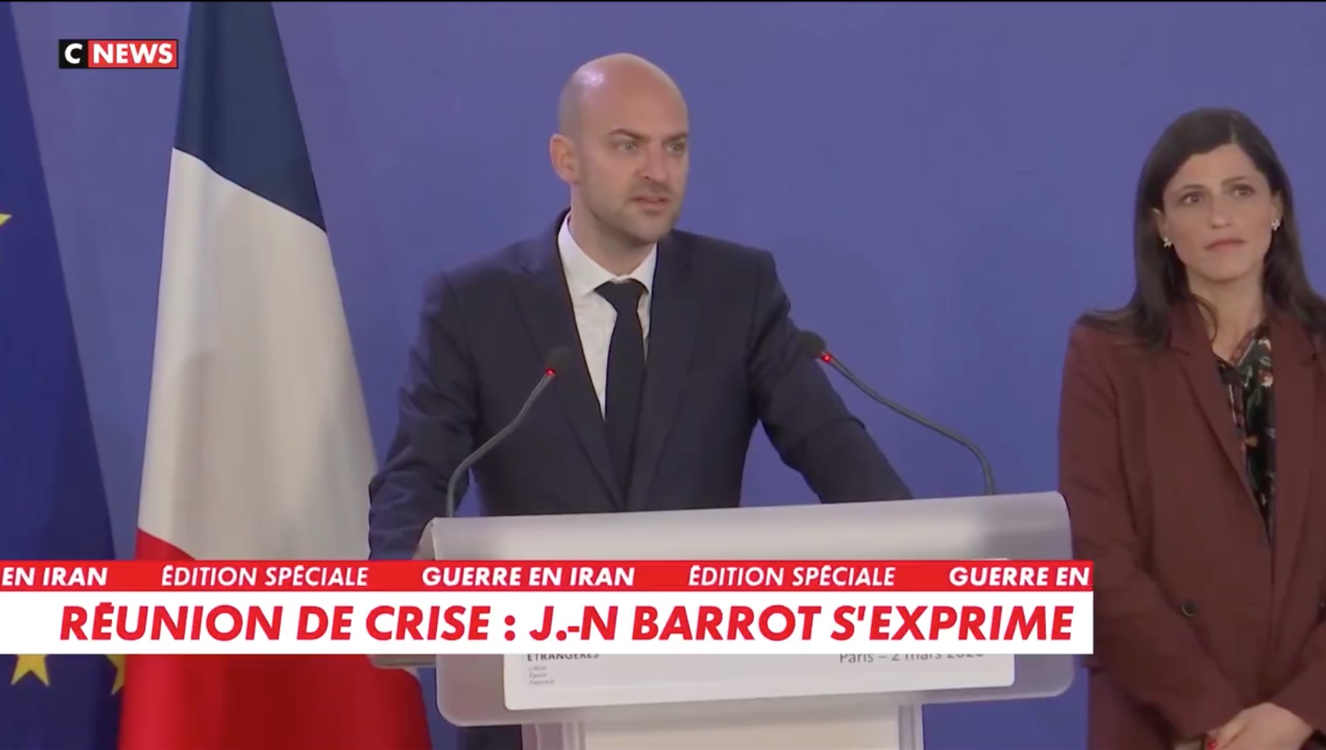 Jean-Noël Barrot, ministre des Affaire étrangère: "Le Hezbollah a commis une lourde faute. L'intervention d'Israël et des États-Unis aurait mérité d’être débattue."
