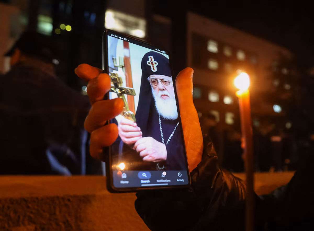 Death of Patriarch Ilia II, a major figure in the Georgian Church
